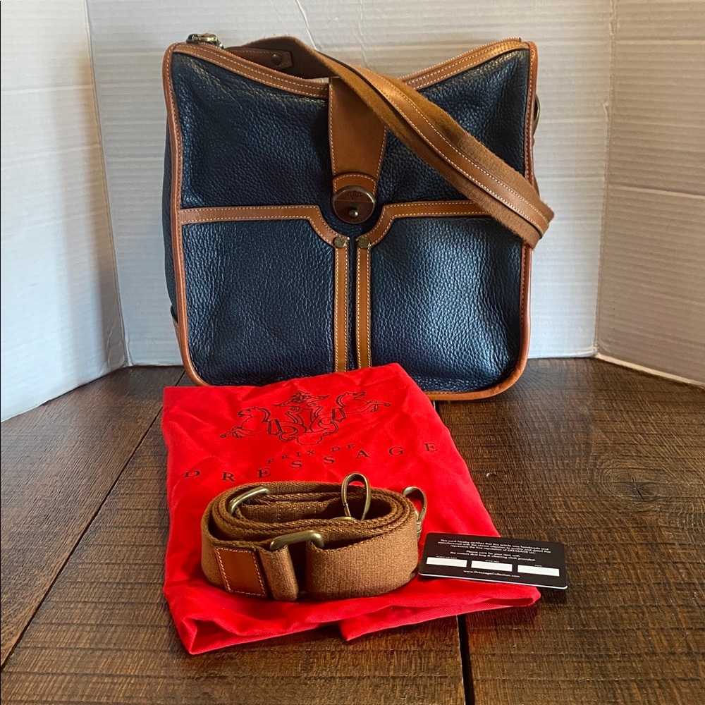 Prix de Dressage Pebbled Leather Shoulder Bag with Dust Bag